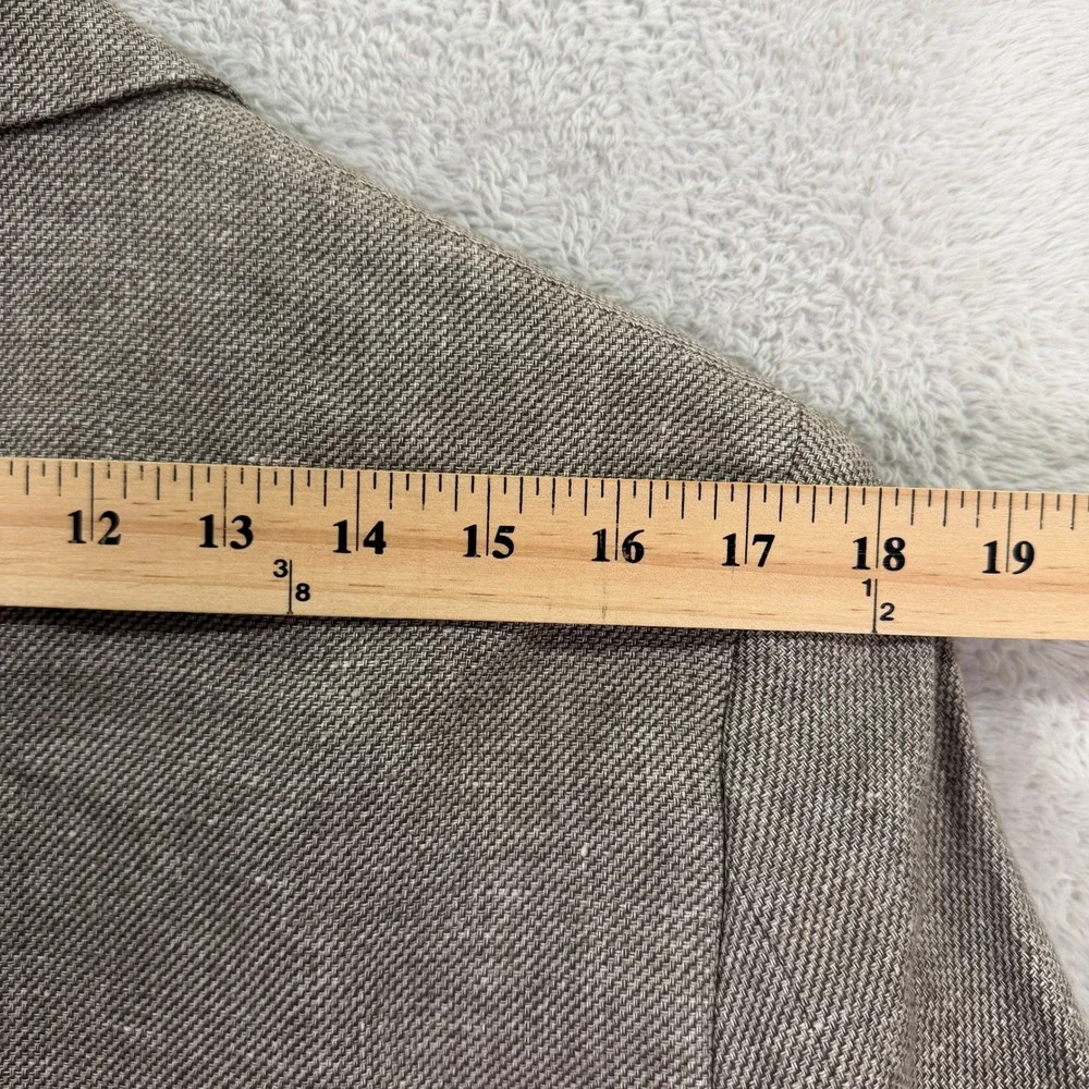 Joseph Abboud Men 38R Slim Fit Sport Coat Heritage Comero Linen Wool Elbow Patch